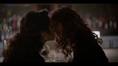 lesbian kiss|The L Word: Generation Q 2x02 Kiss Scene .